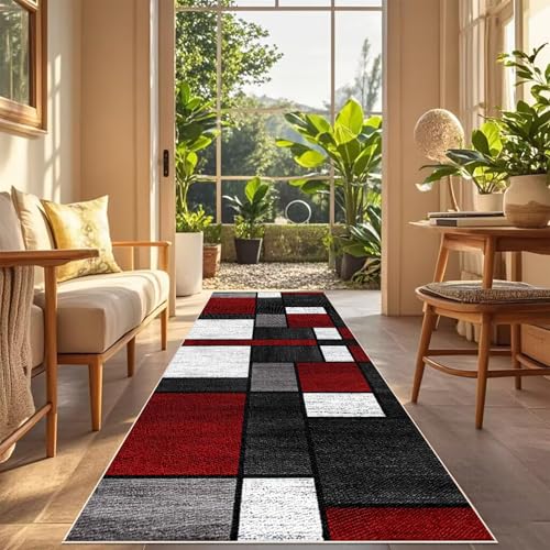 SZKBEUO 110 x 300 cm Teppichläufer Flur Küchenläufer Schmutzfangmatte Meterware Kitchen Runner Teppiche Küchenteppich Waschbar rutschfest für Eingang Küche Schlafzimmer Wohnzimmer Flurteppich von SZKBEUO