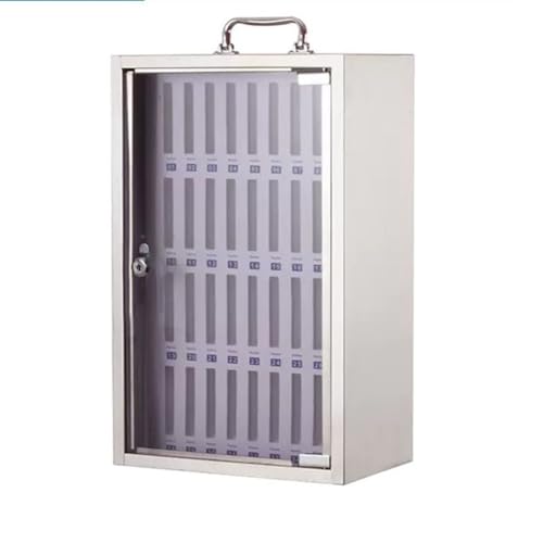 SZKTHD 12/24/36/48/60 Steckplätze Aluminiumlegierung mit Griff Handy-Aufbewahrungsbox (mit Schloss) Tragbar Für Klassenzimmer, Werkstätten und Sporthallen(36) von SZKTHD