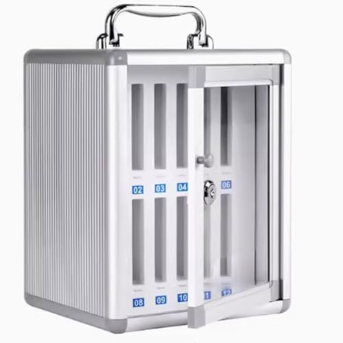 SZKTHD 6/12/24/36/48/60 Steckplätze Handy-Aufbewahrungsbox Handy-Schließfach Für Klassenzimmer, Werkstätten und Sporthallen(12) von SZKTHD
