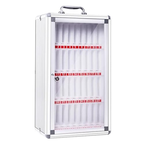 SZKTHD Handy-Aufbewahrungsschrank 12–60 Steckplätze, Handy-Aufbewahrungsbox Mit Handy-Schließfach Und Schloss, Schreibtisch Für Mitarbeiter(Silver-B,36) von SZKTHD