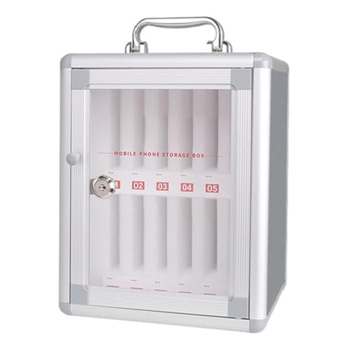 SZKTHD Handy-Aufbewahrungsschrank Telefonschrank Aus Aluminiumlegierung Mit 12–36 Fächern Taschen-Aufbewahrungsbox Aus Metall Zur Wandmontage Abschließbarer Organizer Für Klassenzimmer(12) von SZKTHD