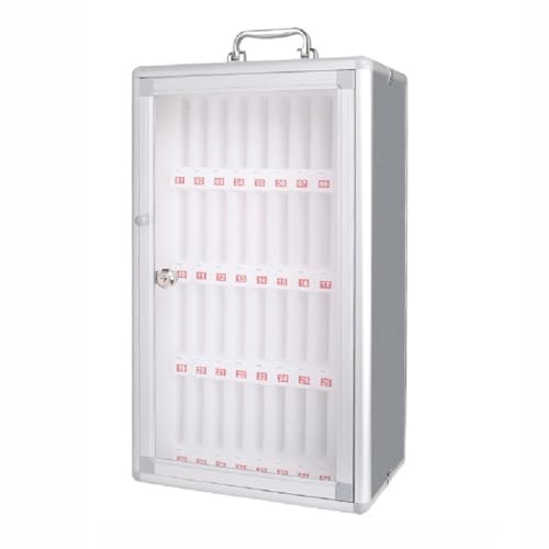 SZKTHD Handy-Aufbewahrungsschrank Telefonschrank Aus Aluminiumlegierung Mit 12–36 Fächern Taschen-Aufbewahrungsbox Aus Metall Zur Wandmontage Abschließbarer Organizer Für Klassenzimmer(36) von SZKTHD