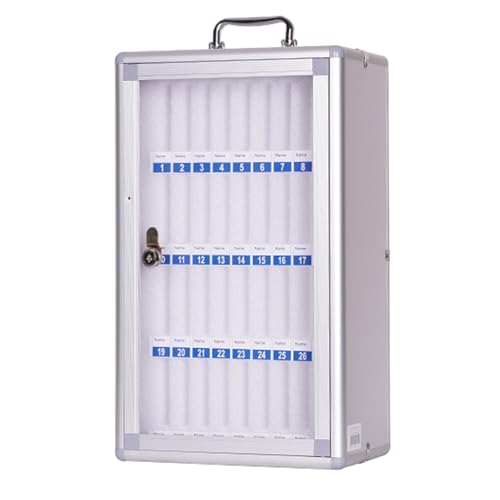 SZKTHD Handy-Schließfach Mit 8–60 Fächern Tragbare Handy-Aufbewahrungsbox Aus Aluminiumlegierung Zur Wandmontage Für Klassenzimmer Büro Konferenzen Fitnessstudios(36) von SZKTHD