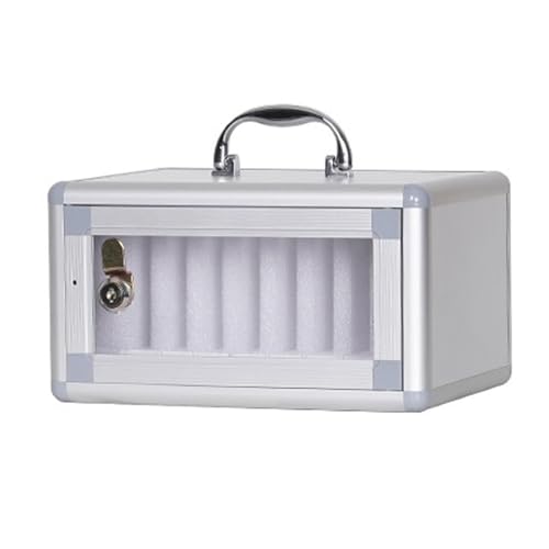 SZKTHD Handy-Schließfach Mit 8–60 Fächern Tragbare Handy-Aufbewahrungsbox Aus Aluminiumlegierung Zur Wandmontage Für Klassenzimmer Büro Konferenzen Fitnessstudios(8) von SZKTHD