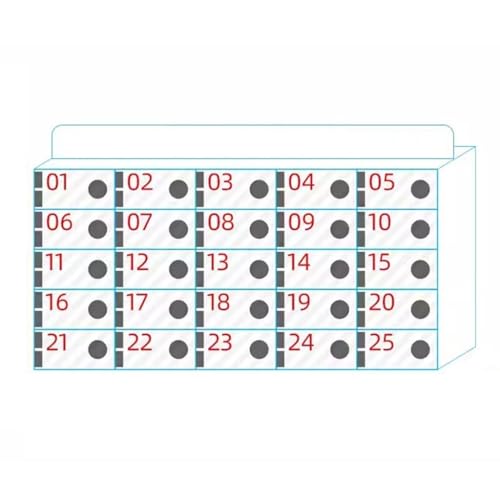 SZKTHD Handyschrank 4–80 Fächer Acryl-Handyschrank Wandmontierter Handy-Schließfach Mit Griff Für Klassenzimmer Büro Prüfung(25) von SZKTHD