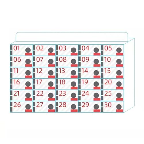 SZKTHD Handyschrank 4–80 Fächer Acryl-Handyschrank Wandmontierter Handy-Schließfach Mit Griff Für Klassenzimmer Büro Prüfung(30) von SZKTHD