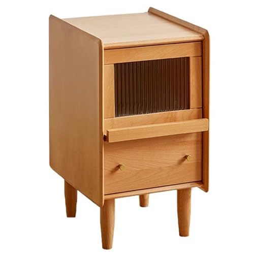 SZKTHD Massivholz-Nachttisch Sofa-Beistelltisch Nachttisch Aus Holz Mit Stauraum Kommoden SZKTHD Massivholz-Nachttisch Sofa-Beistelltisch Nachttisch Aus Holz Mit Stauraum Kommoden von SZKTHD