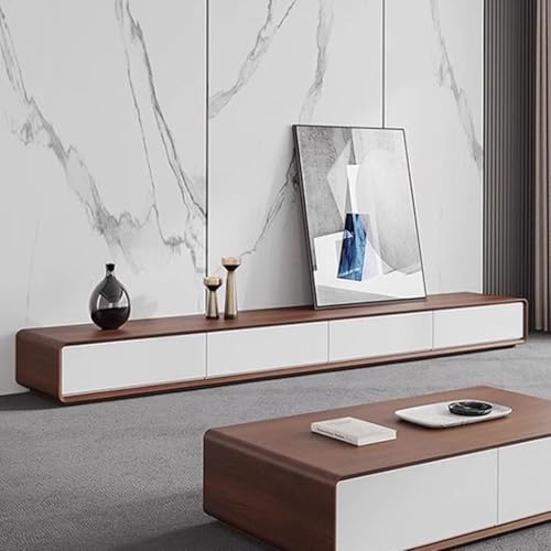 SZKTHD TV-Ständer 160–240 cm Moderner TV-Standschrank Schwebendes TV-Regal Wandmontage Modernes Entertainment-Center Große Ablagefläche Unter Dem Fernseher(200CM/78.7IN) von SZKTHD