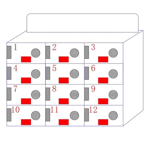 Wandmontierter Handyschrank Mit Mehreren Fächern Und Unabhängigem Schloss Ideal Für Büro Schule Fitnessstudio Und Konferenzraum(12) von SZKTHD