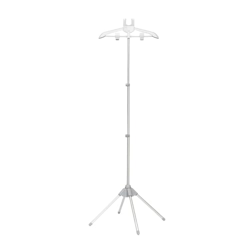 Ausstellungsständer Kleiderbügel Kleidungsstück Faltbares Stativ Dampfgarer Rack Tücher Bügeleisen Hängeständer Kleidung Wäscheständer Grau von SZLAHLZR