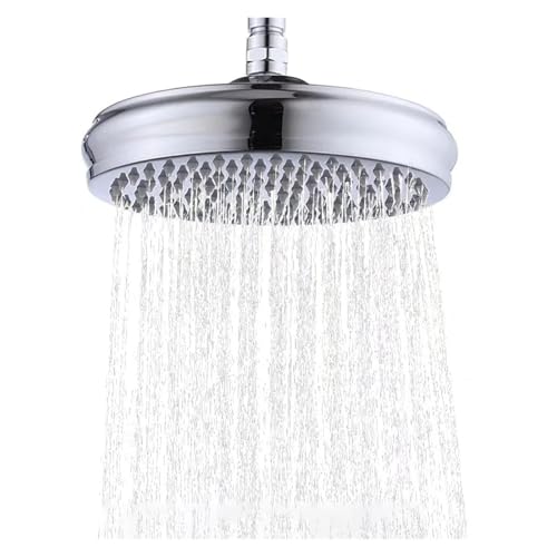 Badezimmer 8 Zoll Antiker Duschkopf Bad Regendusche Wasserhahn Kopf Badezimmer Zubehör Massiver Edelstahl(Chrome) von SZLAHLZR