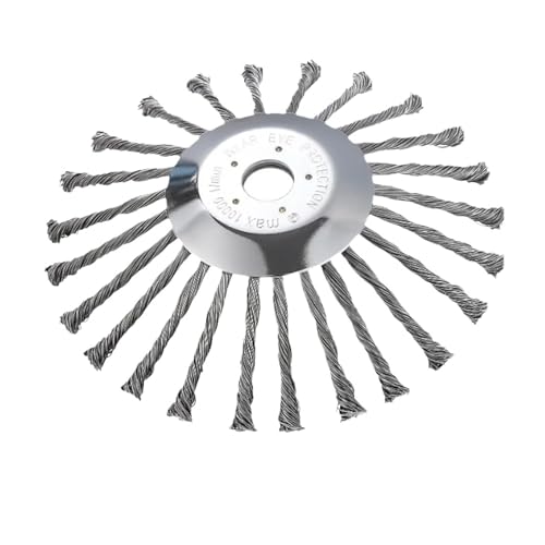 SZLAHLZR 10-Zoll-Knotenstahldraht-Grastrimmerkopf, Universeller Rotierender Unkrautbürstenkopf, Unkrautbürstenschneiderkopf, Rasenmäher-Freischneider-Zubehör SZLAHLZR 10-Zoll-Knotenstahldraht-Grastrimmerkopf, Universeller Rotierender Unkrautbürstenkopf, Unkrautbürstenschneiderkopf, Rasenmäher-Freischneider-Zubehör von SZLAHLZR