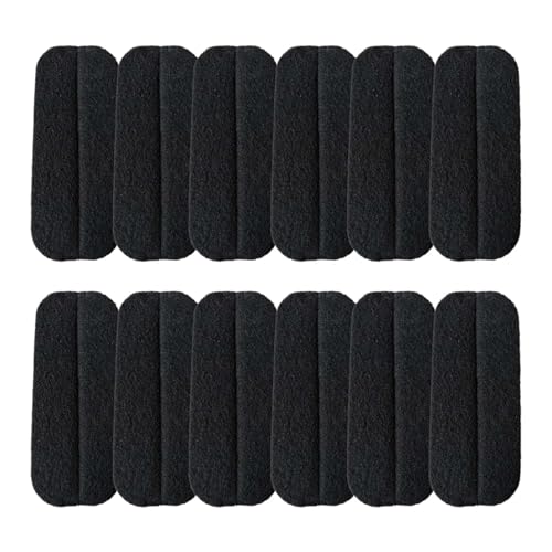 SZLAHLZR 12PCS Deckenventilatorfilter Aktivierte Kokosnussschalen Kohlenstoff-Luftfilter Selbstklebende Deckenventilatorblattoberseite Hält Die Luft Frisch von SZLAHLZR