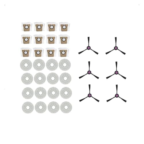 SZLAHLZR 30 Pcs Kompatibel for Jonr P20 Pro Selbstentleerung Roboter Vakuum Seite Pinsel Lappen Staub Beutel Reiniger Teile Ersatz SZLAHLZR 30 Pcs Kompatibel for Jonr P20 Pro Selbstentleerung Roboter Vakuum Seite Pinsel Lappen Staub Beutel Reiniger Teile Ersatz von SZLAHLZR