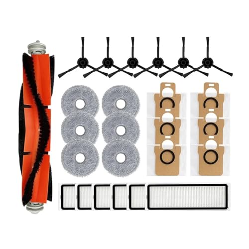 SZLAHLZR A17F-Compatible for Xiaomi X20 PRO/Plus/Dreame L20 Ultra Wichtigsten Seite Pinsel Hepa-Filter Mopp Tuch Staub Tasche Ersatz Teile von SZLAHLZR