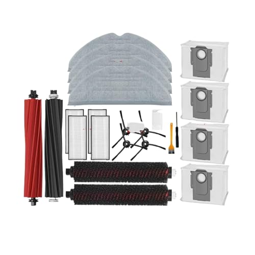 SZLAHLZR Zubehörset, Kompatibel Mit Roborock S8/S8 Plus/S8 Pro Ultra Staubsaugerteilen, Hauptseitenbürstenfilter, Wischpad-Staubbeuteln von SZLAHLZR