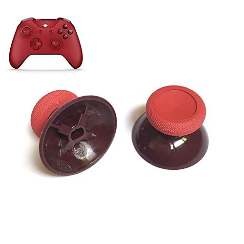 SZLG 3D Analog-Joystick-Kappe für Daumenstick, Xbox One (Slim, X, Elite) & PS4, Rot, Kunststoff von SZLG