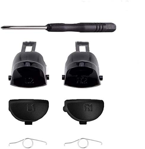 Kompletter Satz Tasten L1 R1 L2 R2 Trigger Buttons mit Federn Schraubendreher Ersatz für Sony Dualshock 4 PS4 Pro JDS040 JDM-040 Game Controller Kompletter Satz Tasten L1 R1 L2 R2 Trigger Buttons mit Federn Schraubendreher Ersatz für Sony Dualshock 4 PS4 Pro JDS040 JDM-040 Game Controller von SZLG