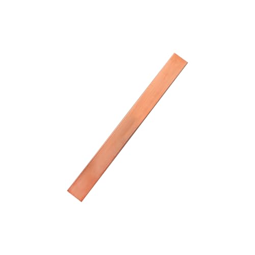 SZLIZHOU 1 Stück Flache Kupferstange, 3mm x 20mm x 200mm kupfer Bus Bar flaches Blatt T2 reines Cu Kupfer Blatt rot kupfer Flache Bus Rechteck Bar für verschiedene DIY (1, 3 * 20 * 200mm) von SZLIZHUO