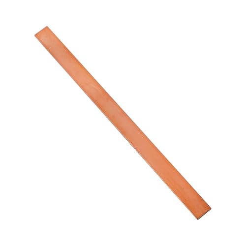 SZLIZHOU 1 Stück Flache Kupferstange, 3mm x 20mm x305mm Kupfer Bus Bar Kupfer flaches Blatt T2 reines Cu Kupfer Blatt rot Kupfer flache Bus Rechteck Bar für verschiedene DIY (1, 3 * 20 * 305mm) von SZLIZHUO