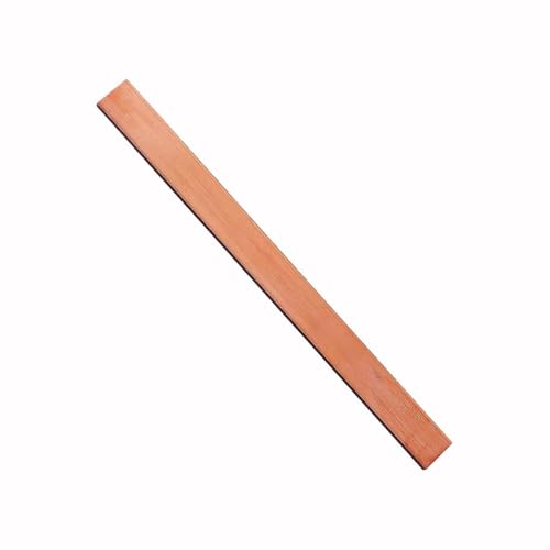SZLIZHOU 1 Stück Flache Kupferstange, 6mm x 25mm x 305mm Kupfer Bus Bar Kupfer flaches Blatt T2 reines Cu Kupfer Blatt rot Kupfer flache Bus Rechteck Bar für verschiedene DIY (1, 6 * 25 * 305mm) von SZLIZHUO