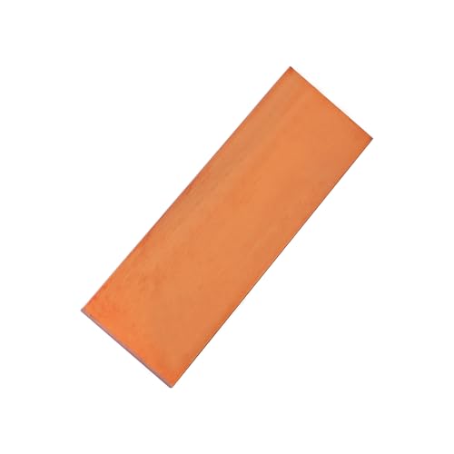 SZLIZHUO 1 Stück 6 mm x 50 mm x 152 mm C110 Kupfer Flachstange 1/4" Dicke x 2" Breite x 6" Länge Kupfer Flachmaterial Massiv für verschiedene DIY-Projekte (1 Stück, 6x50x152 mm) von SZLIZHUO