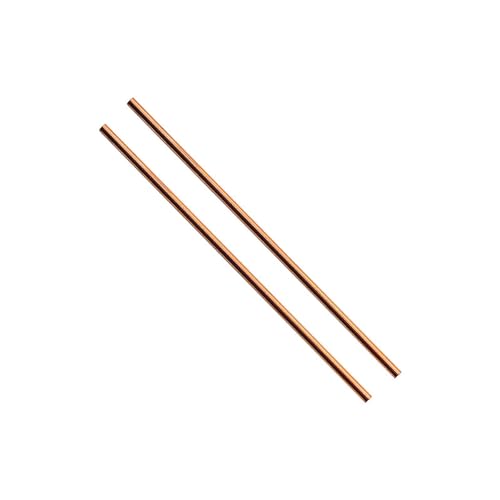 SZLIZHUO 2 Stück 99,98% reines Kupfer Rundstab Ø 5mm in 204mm Länge Kupferstab Diy Handwerk Kupfer Rundstab Handwerksmaterial T2 runder Stäbe （2,5mm x 204mm） von SZLIZHUO