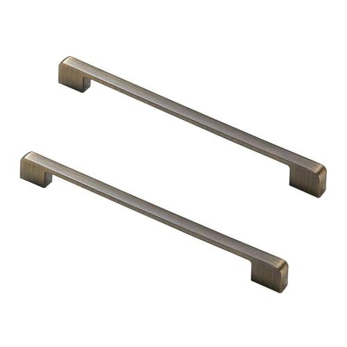 Küchengriffe 192mm Lochabstand, 2 Stück Möbelgriffe Zinklegierung Griffen | Galvanikfläche, Farbe: Bronze, Schubladengriffe Lochabstand: 96-320mm Schrankgriffe Griffe für Kleiderschrank 192mm/7.6in von SZLXJMFL