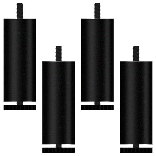 Metallfüße Schwarz, 4er Set Möbelfüsse Höhenverstellbare Mobelbeine Rund Möbelfüsse Aluminiumlegierung | Eloxierte Oberfläche Stützfüße Optionale Höhe: 6-40cm Tischfüße Sockelfuße Kommode 25cm/9.8" Metallfüße Schwarz, 4er Set Möbelfüsse Höhenverstellbare Mobelbeine Rund Möbelfüsse Aluminiumlegierung | Eloxierte Oberfläche Stützfüße Optionale Höhe: 6-40cm Tischfüße Sockelfuße Kommode 25cm/9.8" von SZLXJMFL