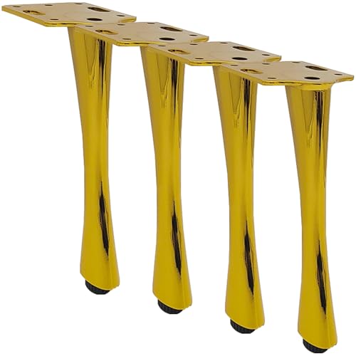 Möbelfüße, 4 Stück Mobelbeine Gold Möbelfüsse Konisch Sofasfüße Kaltgewalztem Stahl | Galvanik Oberfläche Stützfüße Optionale Höhe: 15-17cm Sockelfuße TV Schrank Standfüße Stützbein 17cm/6.7" Möbelfüße, 4 Stück Mobelbeine Gold Möbelfüsse Konisch Sofasfüße Kaltgewalztem Stahl | Galvanik Oberfläche Stützfüße Optionale Höhe: 15-17cm Sockelfuße TV Schrank Standfüße Stützbein 17cm/6.7" von SZLXJMFL