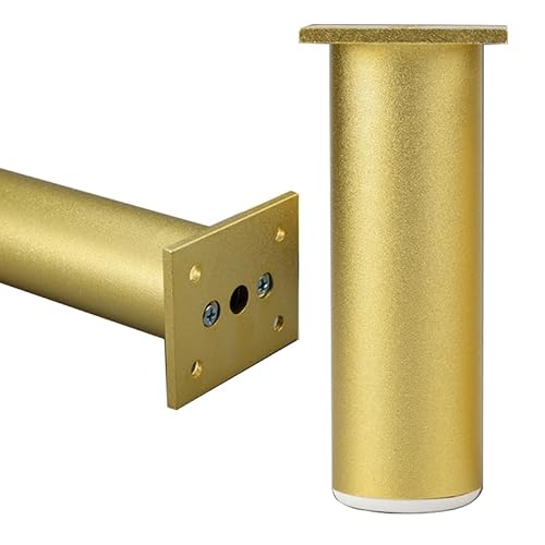 Möbelfüße Gold, 4 Stück Verstellbar Möbelfüsse Rundprofil Aluminiumlegierung | Eloxierte Oberfläche Möbelbeine Höhe: 6-40cm Sockelfuß Schrank Füße Couchtisch Beine Tischfüße Sofasfüße 18cm/7.1" Möbelfüße Gold, 4 Stück Verstellbar Möbelfüsse Rundprofil Aluminiumlegierung | Eloxierte Oberfläche Möbelbeine Höhe: 6-40cm Sockelfuß Schrank Füße Couchtisch Beine Tischfüße Sofasfüße 18cm/7.1" von SZLXJMFL