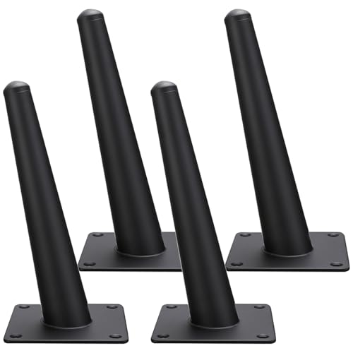 Möbelfüsse Konisch, 4 Stück Mobelbeine Ersatz Möbelfüße Schwarz Sofasfüße Kaltgewalztem Stahl | Eloxierte Oberfläche Stützfüße Höhe: 10-35cm Couchtischbeine Tischfüße Badezimmerschrank 15cm/6" Möbelfüsse Konisch, 4 Stück Mobelbeine Ersatz Möbelfüße Schwarz Sofasfüße Kaltgewalztem Stahl | Eloxierte Oberfläche Stützfüße Höhe: 10-35cm Couchtischbeine Tischfüße Badezimmerschrank 15cm/6" von SZLXJMFL