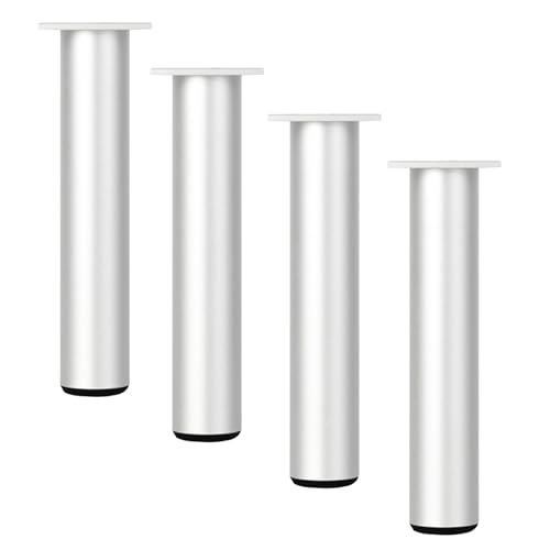 Möbelfüße Silber, 4 Stück Verstellbar Möbelfüsse Rundprofil Aluminiumlegierung | Eloxierte Oberfläche Möbelbeine Höhe: 6-40cm Sockelfuß Schrank Füße Couchtisch Beine Tischfüße Sofasfüße 40cm/15.7" Möbelfüße Silber, 4 Stück Verstellbar Möbelfüsse Rundprofil Aluminiumlegierung | Eloxierte Oberfläche Möbelbeine Höhe: 6-40cm Sockelfuß Schrank Füße Couchtisch Beine Tischfüße Sofasfüße 40cm/15.7" von SZLXJMFL
