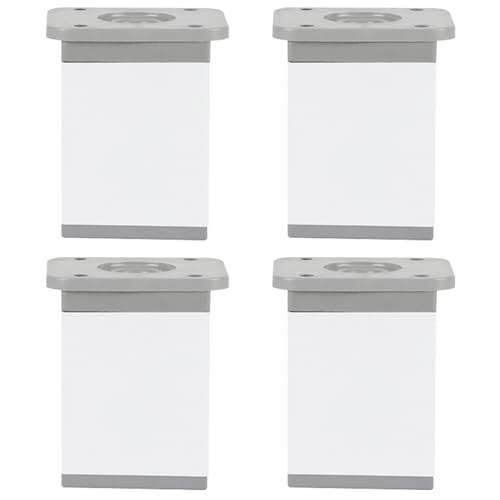 Möbelfüsse Verstellbar, 4 Stück Mobelbeine Weiß Möbelfüße Quadrat Stützfüße Aluminiumlegierung | Eloxierte Oberfläche Optionale Höhe: 6-40cm Sockelfuße TV Schrank Beine Sideboard Beine 8cm/3.1" Möbelfüsse Verstellbar, 4 Stück Mobelbeine Weiß Möbelfüße Quadrat Stützfüße Aluminiumlegierung | Eloxierte Oberfläche Optionale Höhe: 6-40cm Sockelfuße TV Schrank Beine Sideboard Beine 8cm/3.1" von SZLXJMFL