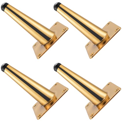 Möbelfuss Ersatz, 4 Stück Mobelbeine Gold Möbelfüße Konisch Sofasfüße Kaltgewalztem Stahl | Galvanik Oberfläche Stützfüße Höhe: 10-35cm Sockelfuße TV Schrank Lowboard Sideboard Regale 12cm/4.7" Möbelfuss Ersatz, 4 Stück Mobelbeine Gold Möbelfüße Konisch Sofasfüße Kaltgewalztem Stahl | Galvanik Oberfläche Stützfüße Höhe: 10-35cm Sockelfuße TV Schrank Lowboard Sideboard Regale 12cm/4.7" von SZLXJMFL