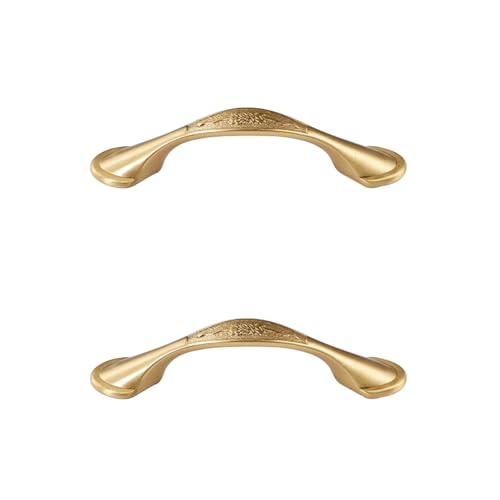 Möbelgriffe Gebürstet Gold, 2 Stück Schrankgriffe Massive Messing | Gebürstet, Schubladengriffe Lochabstand: 64-96mm Schrank Schublade Türgriffe Küchengriffe Griffe für Küchenschränke 64mm/2.5in Möbelgriffe Gebürstet Gold, 2 Stück Schrankgriffe Massive Messing | Gebürstet, Schubladengriffe Lochabstand: 64-96mm Schrank Schublade Türgriffe Küchengriffe Griffe für Küchenschränke 64mm/2.5in von SZLXJMFL