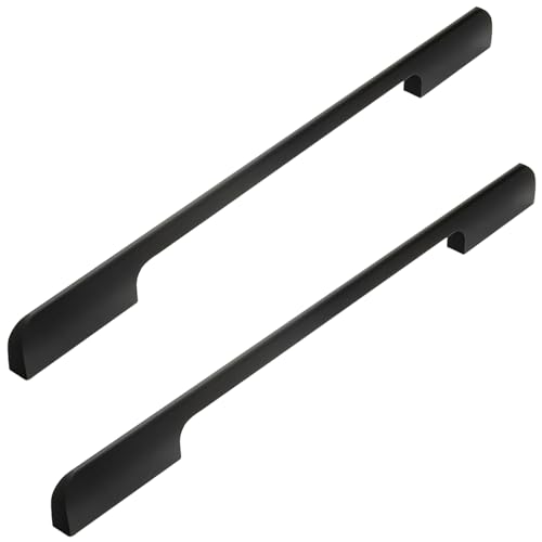 SZLXJMFL 2 Stück Garderobe Griffe Schwarz, 320mm Lochmitten Möbelgriff Schwarz, Massivem Aluminiumlegierung | Eloxierte Oberfläche, Bügelgriff Schwarz Kleiderschrank Zieht Griffe Schwarz-340mm/13.4in SZLXJMFL 2 Stück Garderobe Griffe Schwarz, 320mm Lochmitten Möbelgriff Schwarz, Massivem Aluminiumlegierung | Eloxierte Oberfläche, Bügelgriff Schwarz Kleiderschrank Zieht Griffe Schwarz-340mm/13.4in von SZLXJMFL
