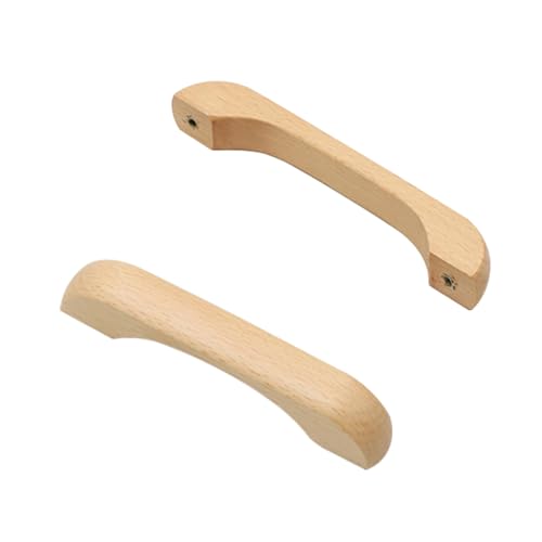 SZLXJMFL 2 Stück Möbelgriffe, Beschichtet Massivholz Einloch/64/96/128/160/192 mm Lochabstand Schubladen Griffe für Kleiderschrank Wohnzimmer Schrankgriffe Küchengriffe-150mm/5.9in von SZLXJMFL