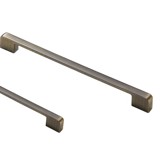SZLXJMFL Küchengriffe 320mm, 2 Stück Möbelgriffe Zinklegierung Griffen | Galvanikfläche, Farbe: Bronze, Schubladengriffe Lochabstand: 96-320mm Schrankgriffe Griffe für Kleiderschrank 320mm/12.5in von SZLXJMFL