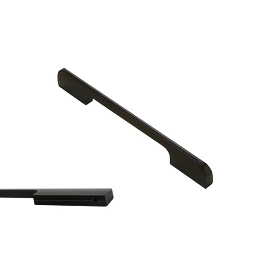 SZLXJMFL Küchengriffe Schwarz, 2 Stück Möbelgriffe Aluminiumlegierung Griffen | Eloxierte, Schubladengriffe Lochabstand: 96-1160 mm Schrankgriffe Schwarze Griffe für Kleiderschrank 288mm/11.3in von SZLXJMFL