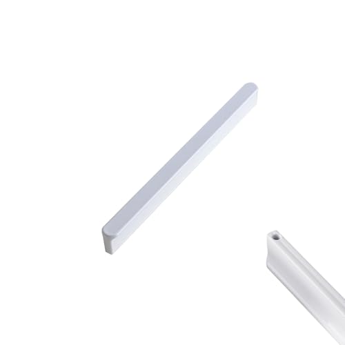 SZLXJMFL Küchengriffe Weiss Matt, 2 Stück Schrankgriffe Aluminiumlegierung Griffen | Eloxierte, Schubladengriffe Lochabstand: 96-1160 mm Möbelgriffe Griffe für Kleiderschrank Weiß 224mm/8.8in von SZLXJMFL