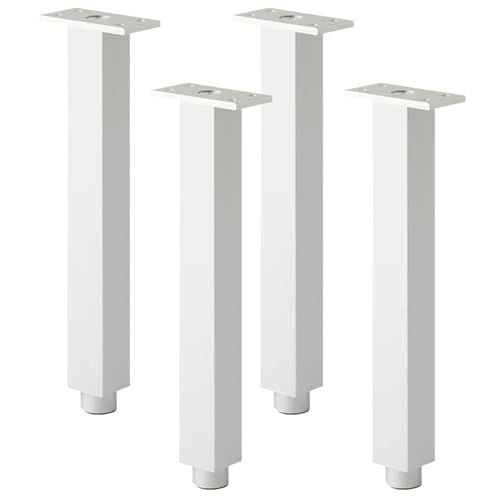 SZLXJMFL Mobelbeine 25cm, 4er Set Möbelfüße Höhenverstellbare Mobelbeine Silber Möbelfüsse Aluminiumlegierung | Eloxierte Oberfläche Optionale Höhe: 6-25cm Bettfüße Stützfüße Sockelfuße 25cm/9.8" von SZLXJMFL