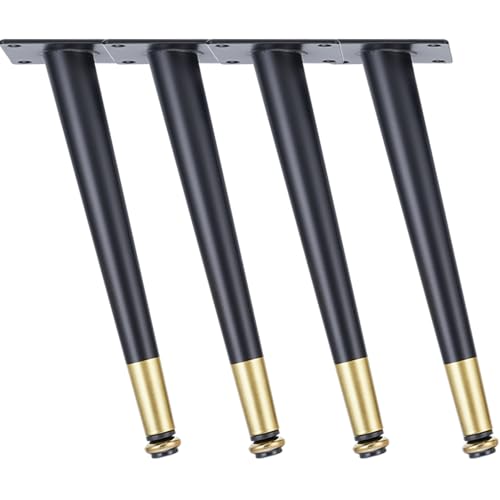 SZLXJMFL Möbelbeine, 4 Stück Möbelfüße Verstellbar Möbelfüsse Schwarz Gold Sofasfüße Kaltgewalztem Stahl | Galvanik Schicht Stützfüße Optionale Höhe: 10.5-72.5cm Tischfüße Sockelfuß 72.5cm/28.5" SZLXJMFL Möbelbeine, 4 Stück Möbelfüße Verstellbar Möbelfüsse Schwarz Gold Sofasfüße Kaltgewalztem Stahl | Galvanik Schicht Stützfüße Optionale Höhe: 10.5-72.5cm Tischfüße Sockelfuß 72.5cm/28.5" von SZLXJMFL