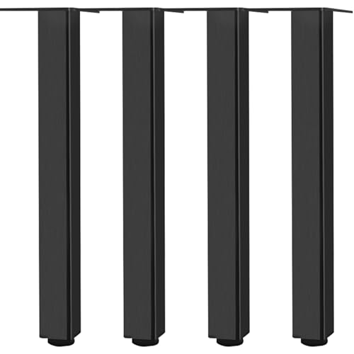 SZLXJMFL Möbelbeine Schwarz 60cm, 4 Stück Verstellbar Möbelfüsse Quadrat Aluminiumlegierung | Eloxierte Oberfläche Möbelfüße Höhe: 6-60cm Couchtischbeine Tischfüße Sofasfüße-60cm/23.6" SZLXJMFL Möbelbeine Schwarz 60cm, 4 Stück Verstellbar Möbelfüsse Quadrat Aluminiumlegierung | Eloxierte Oberfläche Möbelfüße Höhe: 6-60cm Couchtischbeine Tischfüße Sofasfüße-60cm/23.6" von SZLXJMFL