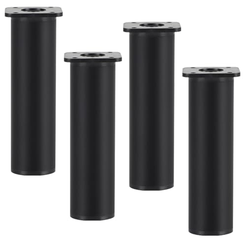 SZLXJMFL Möbelbeine aus Metall, 4 Stück, Sofa-Beine, runde Tischbeine, Schwarze Schrankbeine, Aluminiumlegierung, eloxierte Oberfläche, Bettbeine, optionale Höhe: 6–40 cm, Schrankfüße, 30 cm SZLXJMFL Möbelbeine aus Metall, 4 Stück, Sofa-Beine, runde Tischbeine, Schwarze Schrankbeine, Aluminiumlegierung, eloxierte Oberfläche, Bettbeine, optionale Höhe: 6–40 cm, Schrankfüße, 30 cm von SZLXJMFL