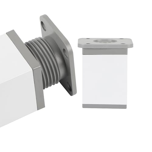 SZLXJMFL Möbelfüße Metall, 4 Stück Mobelbeine Verstellbar Möbelfüsse Weiß Stützfüße Aluminiumlegierung | Eloxierte Oberfläche Optionale Höhe: 6-40cm Stützfüße Bettfüße Stützfüße Sockelfuße 12cm/4.7" von SZLXJMFL