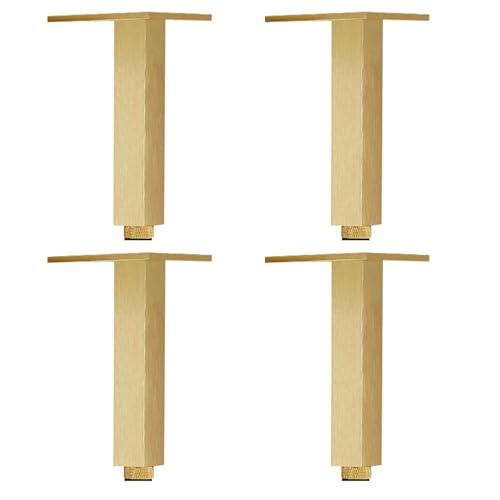 SZLXJMFL Möbelfüsse Verstellbar, 4 Stück Mobelbeine Gold Möbelfüße Eckig Sofasfüße Aluminiumlegierung | Galvanik Schicht Stützfüße Optionale Höhe: 6-30cm Sockelfuße TV Schrank 8cm/3.1" SZLXJMFL Möbelfüsse Verstellbar, 4 Stück Mobelbeine Gold Möbelfüße Eckig Sofasfüße Aluminiumlegierung | Galvanik Schicht Stützfüße Optionale Höhe: 6-30cm Sockelfuße TV Schrank 8cm/3.1" von SZLXJMFL