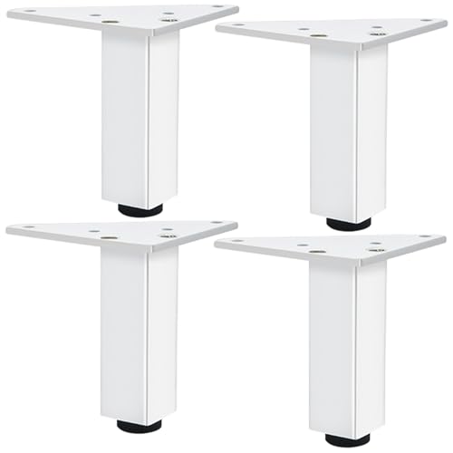 SZLXJMFL Möbelfüße Verstellbar, 4 Stück Möbelfüße Schwarz Möbelbeine Metall Tischbeine Outdoor Aluminiumlegierung | Eloxierte Oberfläche Sofafüße Optionale Höhe: 3-40cm Bank Füße Couchtisch 25cm/9.8" von SZLXJMFL