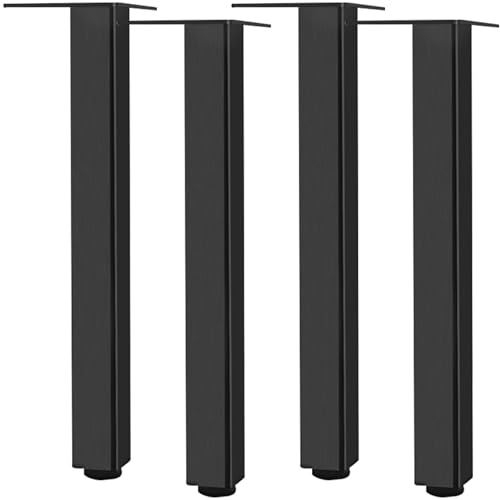 SZLXJMFL Möbelfüße Verstellbar, 4 Stück Möbelfüße Schwarz Möbelbeine Metall Tischbeine Outdoor Aluminiumlegierung | Eloxierte Oberfläche Sofafüße Optionale Höhe: 3-40cm Bank Füße Couchtisch 12cm/4.7" von SZLXJMFL