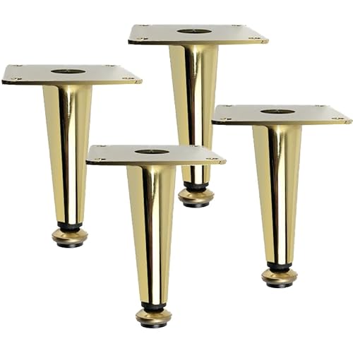 SZLXJMFL Möbelfuss Verstellbar, 4 Stück Mobelbeine Gold Möbelfüße Konisch Sofasfüße Eisen | Eloxierte Oberfläche Stützfüße Optionale Höhe: 10.5-72.5cm Sockelfuße TV Schrank 12.5cm/5" SZLXJMFL Möbelfuss Verstellbar, 4 Stück Mobelbeine Gold Möbelfüße Konisch Sofasfüße Eisen | Eloxierte Oberfläche Stützfüße Optionale Höhe: 10.5-72.5cm Sockelfuße TV Schrank 12.5cm/5" von SZLXJMFL